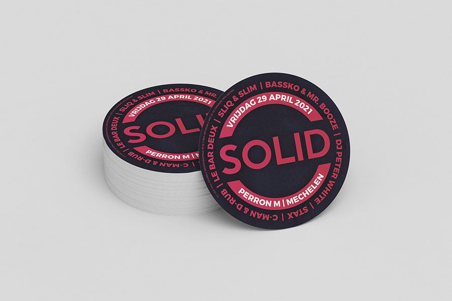 ronde promotiestickers voor event